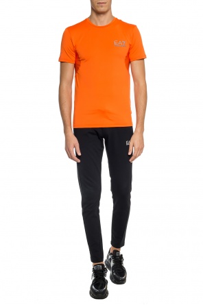 T-shirt with a print and a logo, zdjęcie 2 T-shirt with a print and a logo od EA7 Emporio Armani
